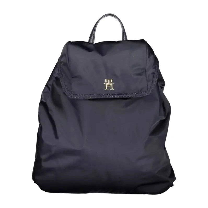 Blue Polyester Women Backpack