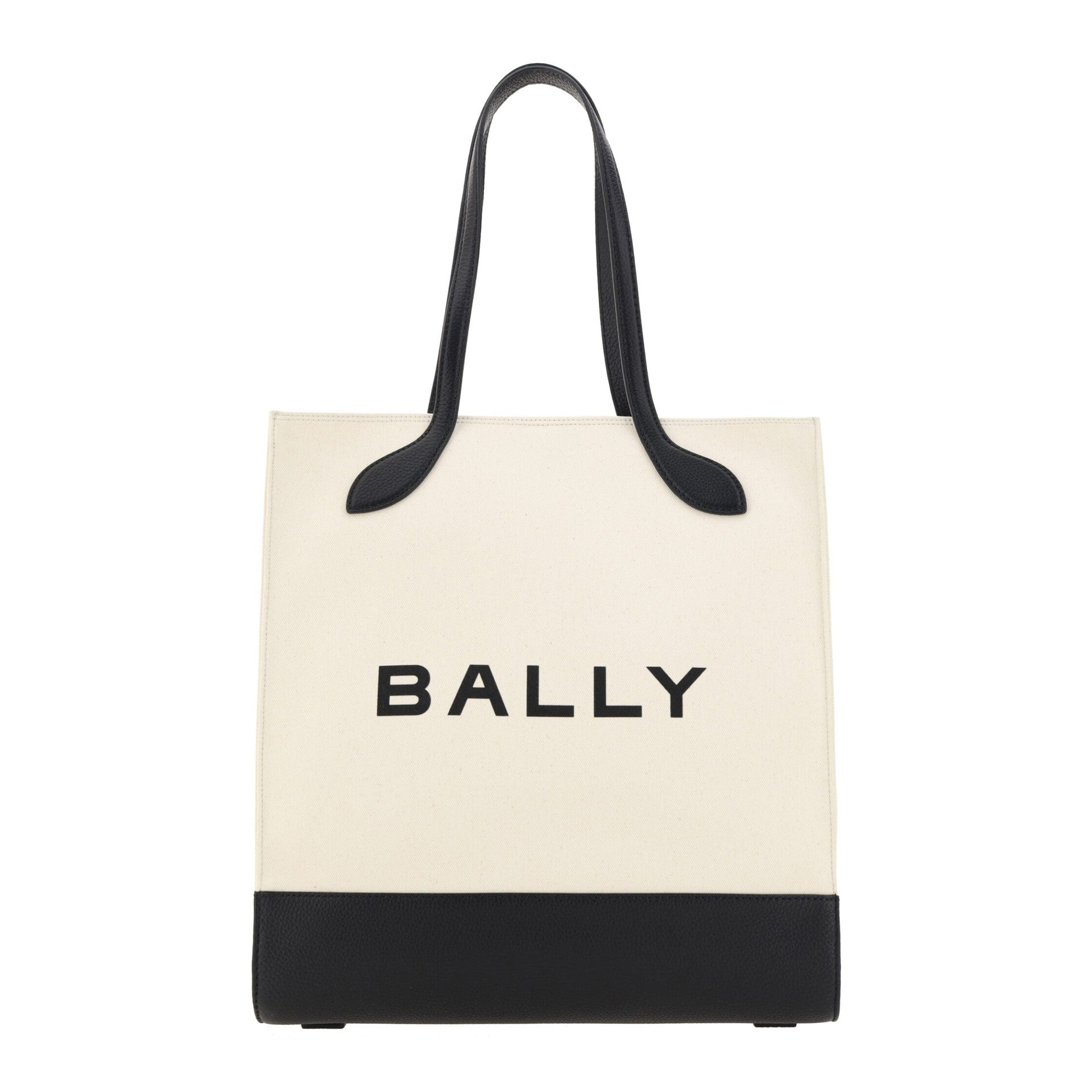 Chic Monochrome Leather Tote Bag