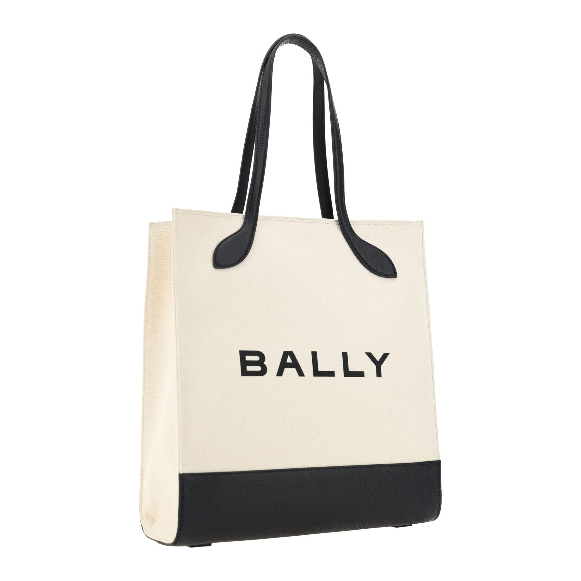 Chic Monochrome Leather Tote Bag