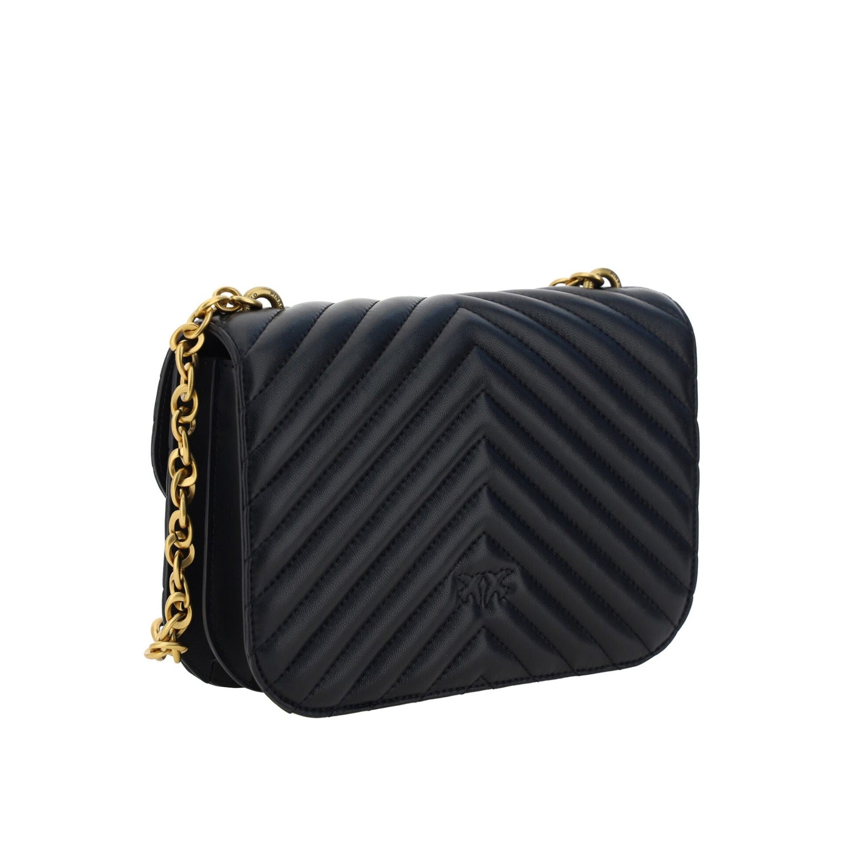 Elegant Black Quilted Leather Shoulder Bag