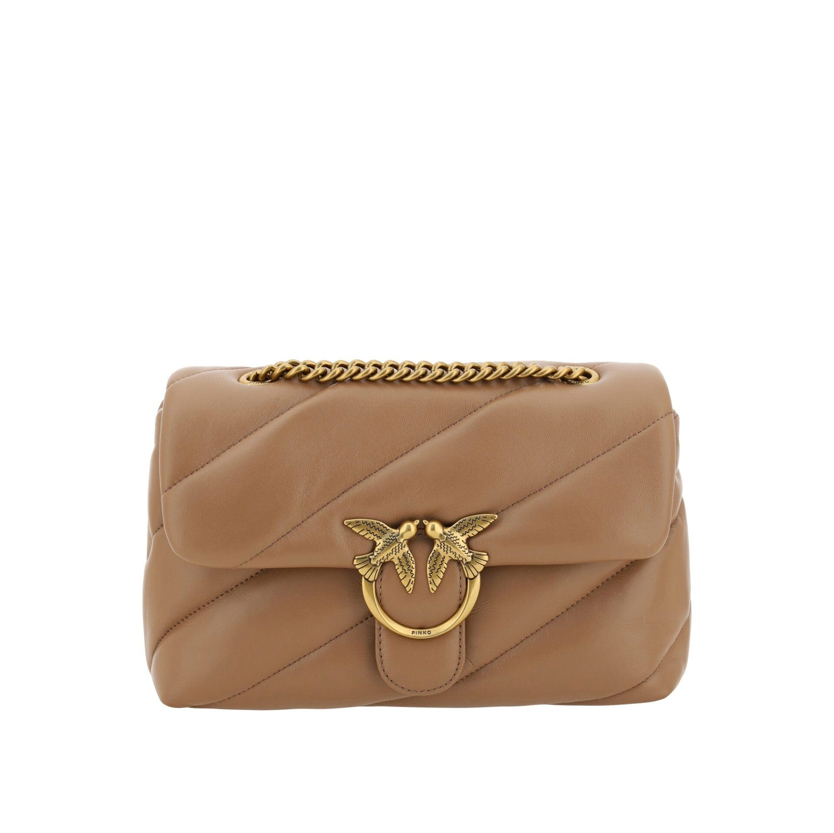 Elegant Quilted Calf Leather Shoulder Bag