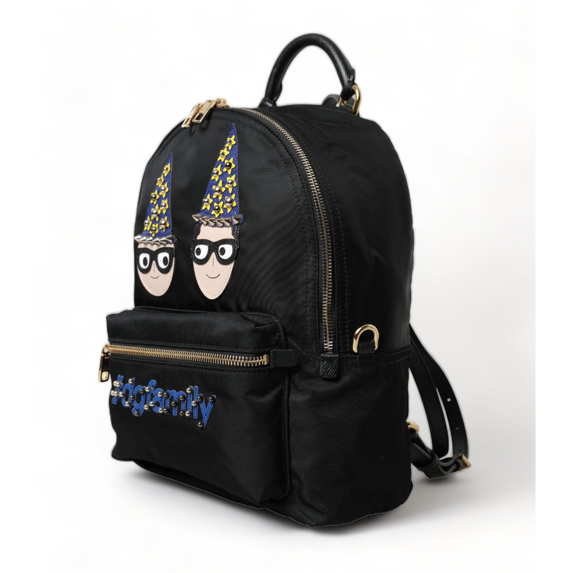 Elegant Black Gold Detail Backpack