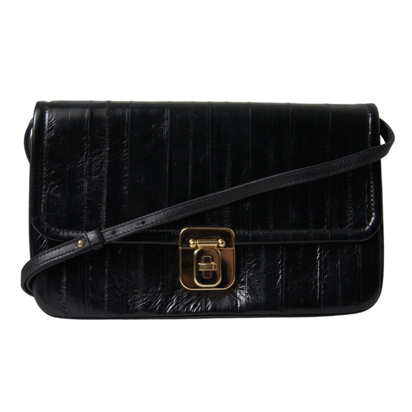 Elegant Eelskin Leather Shoulder Bag