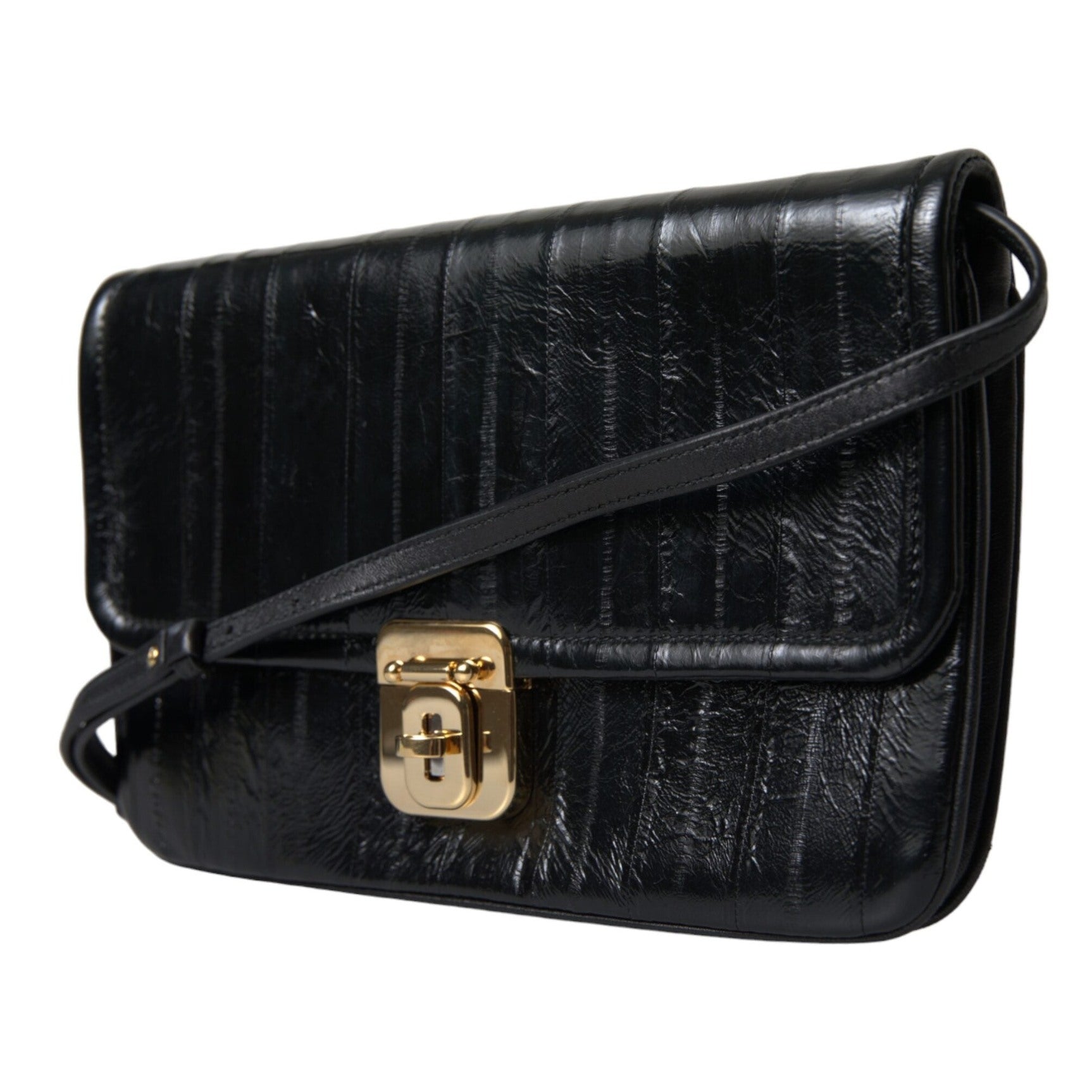 Elegant Eelskin Leather Shoulder Bag