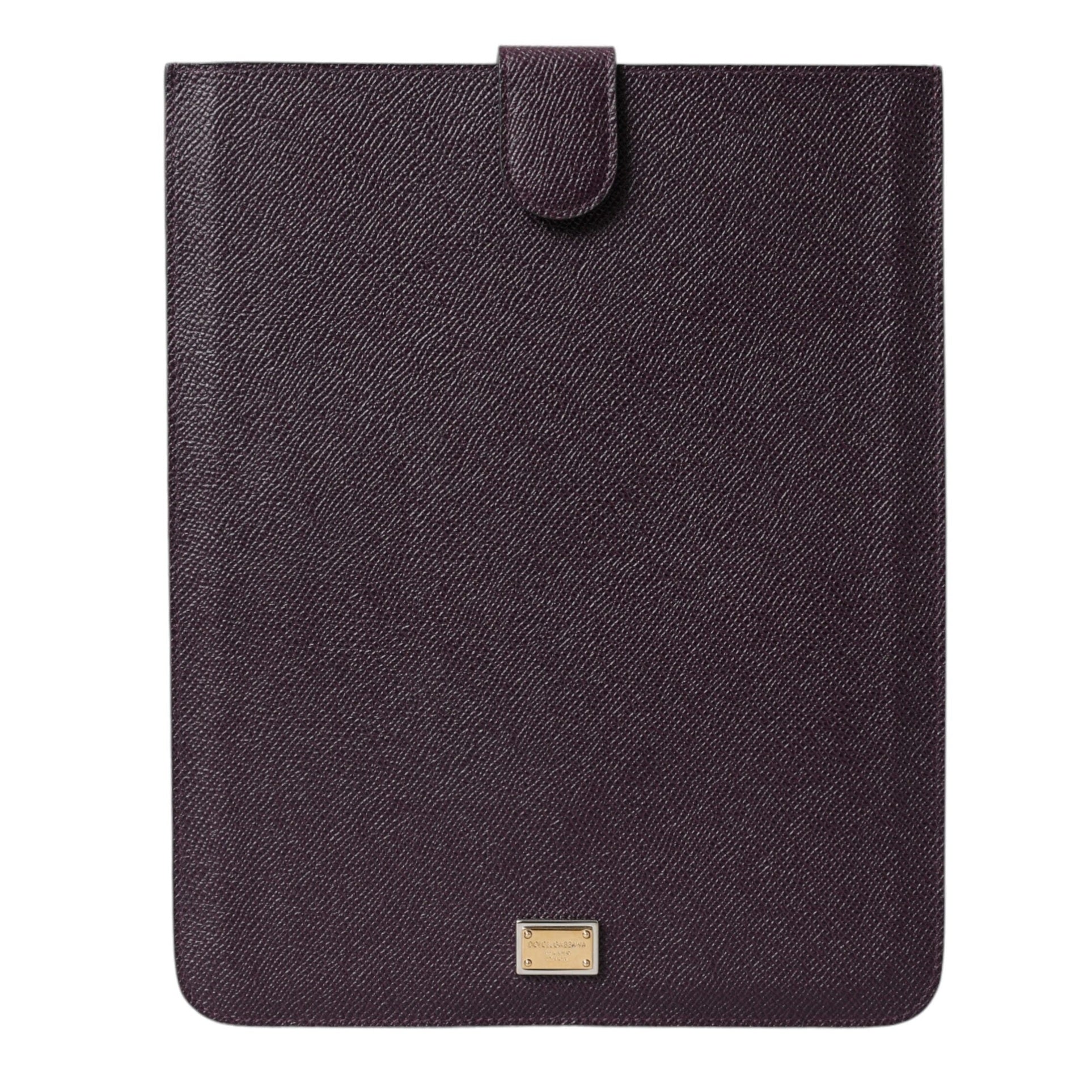 Elegant Leather Tablet Pouch in Rich Brown