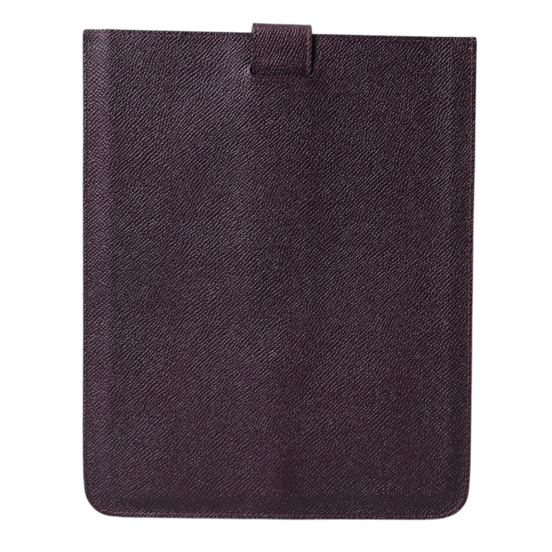 Elegant Leather Tablet Pouch in Rich Brown