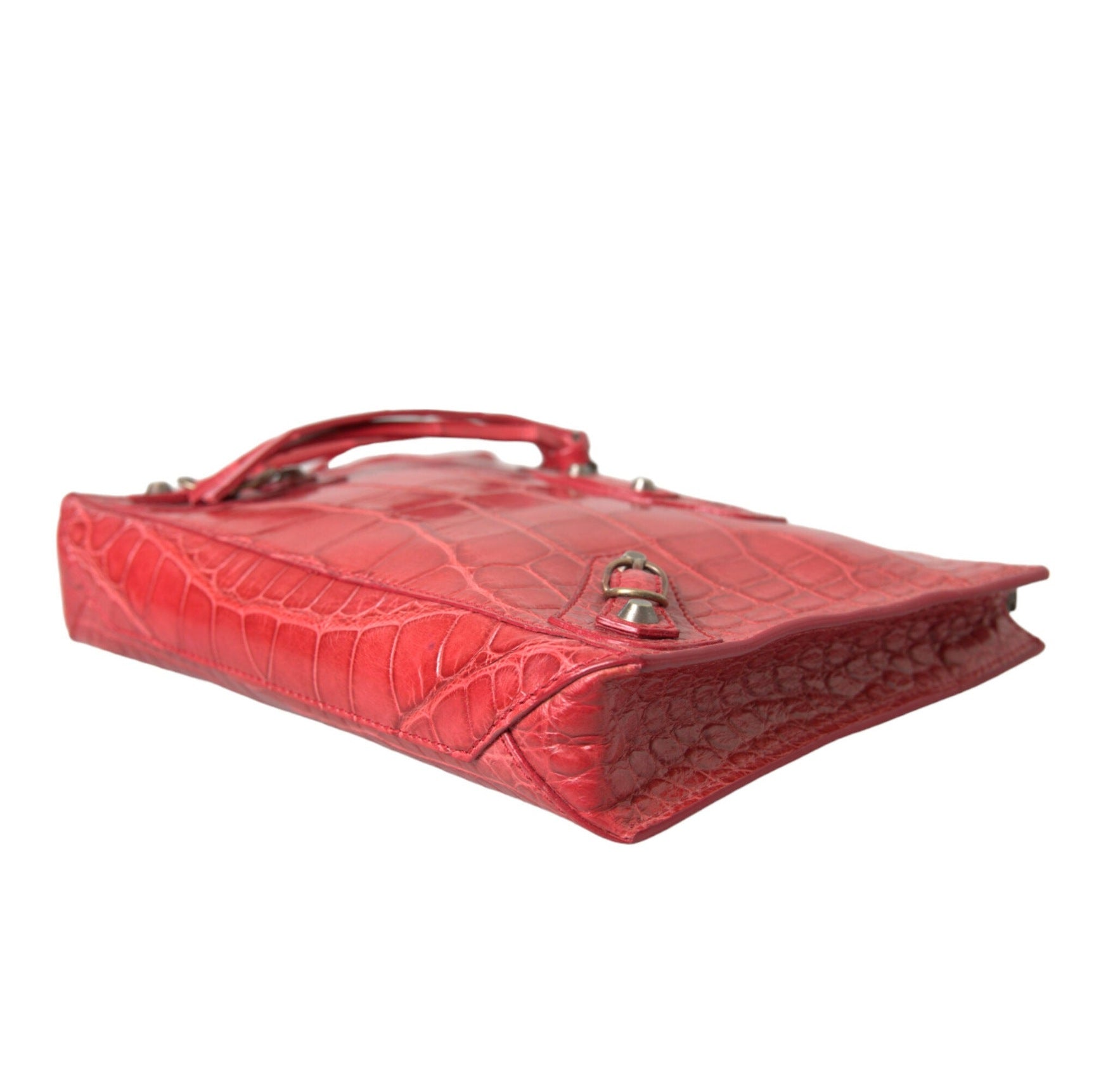 Exotic Red Alligator Leather Clutch