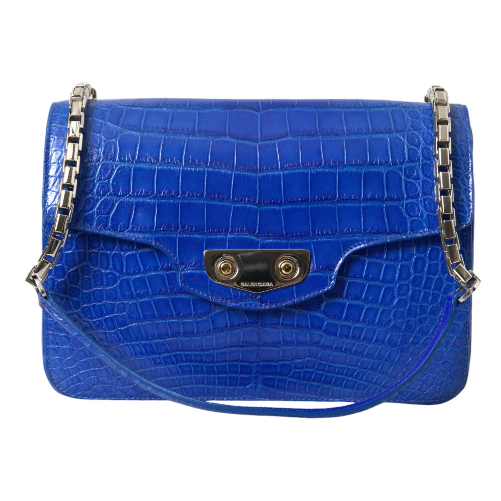 Chic Alligator Skin Chain Shoulder Bag