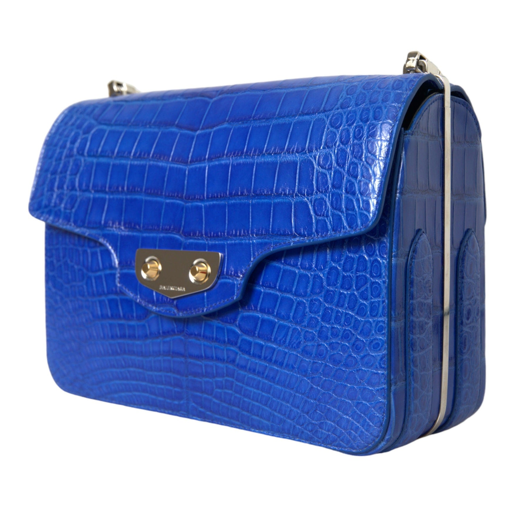 Chic Alligator Skin Chain Shoulder Bag