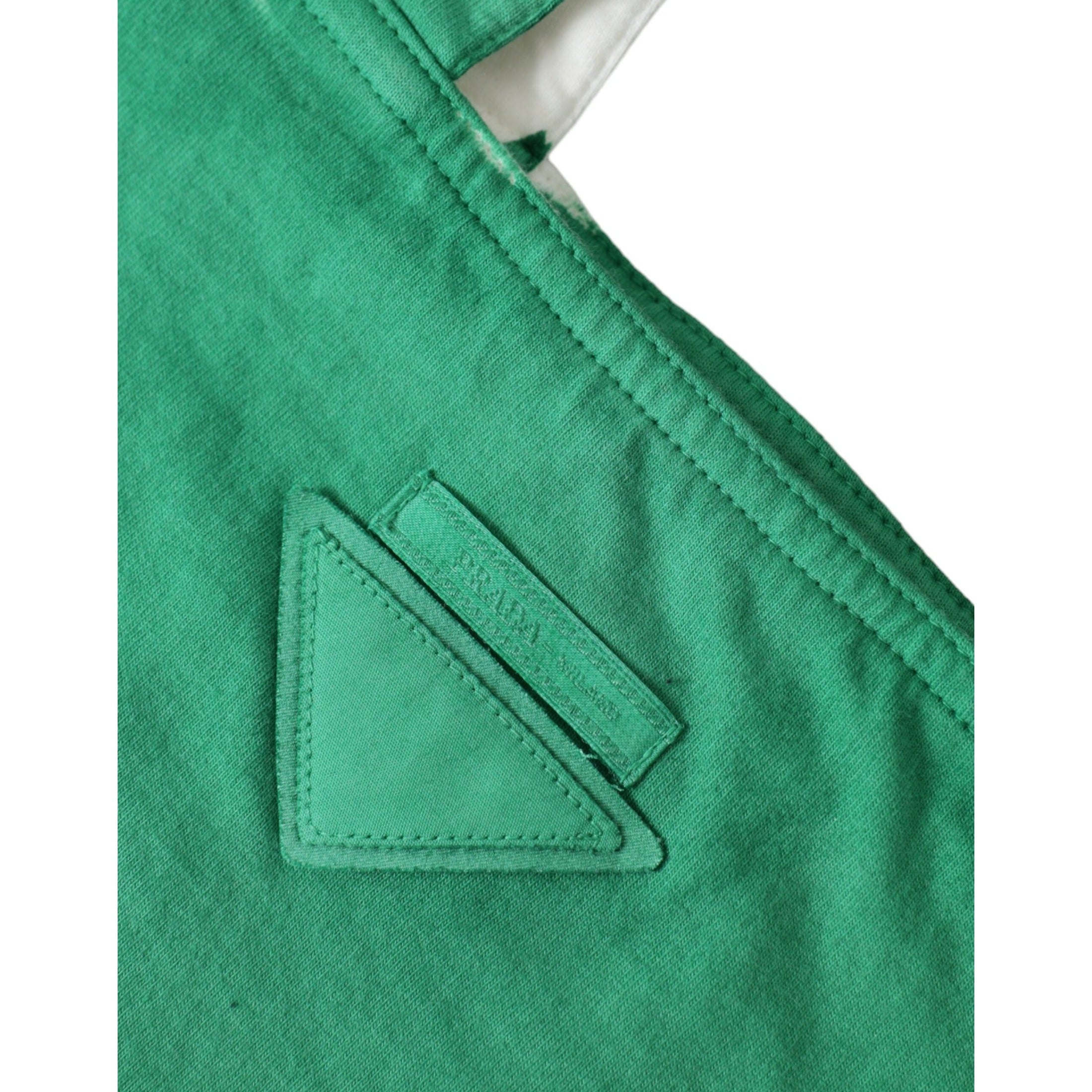 Elegant Green Fabric Tote Bag