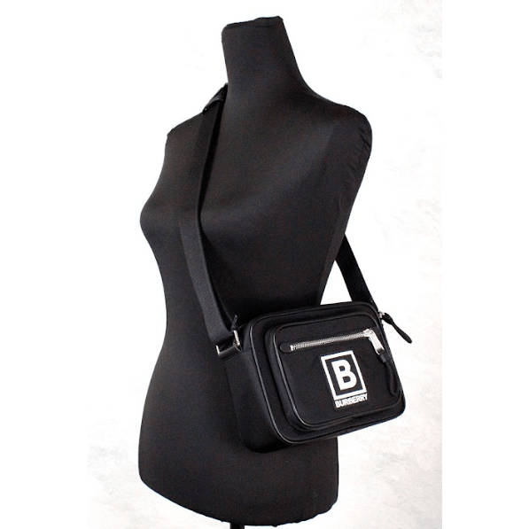 Paddy Small Black Nylon Logo Camera Belt Fanny Pack Bag