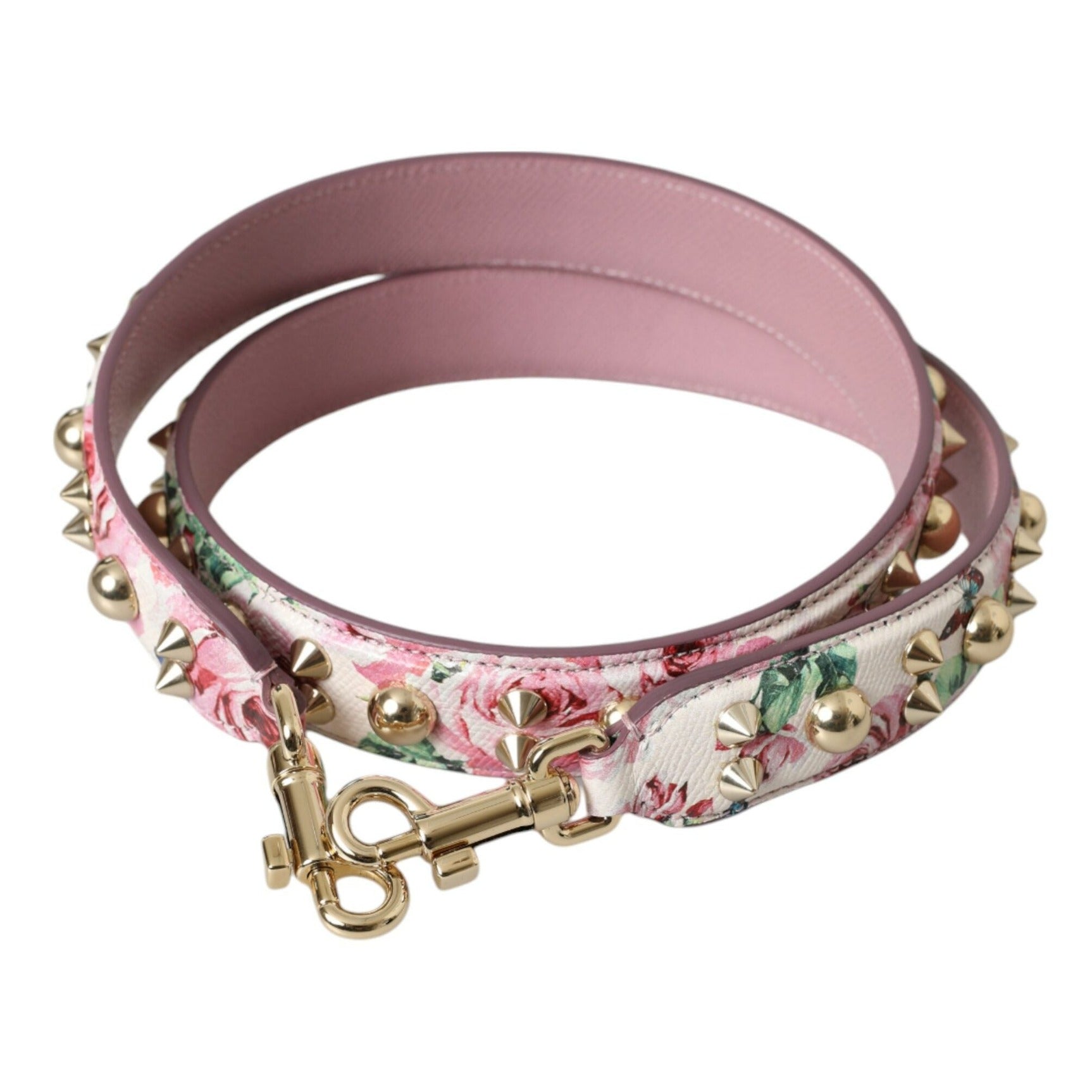 Pink Floral Handbag Accessory Shoulder Strap