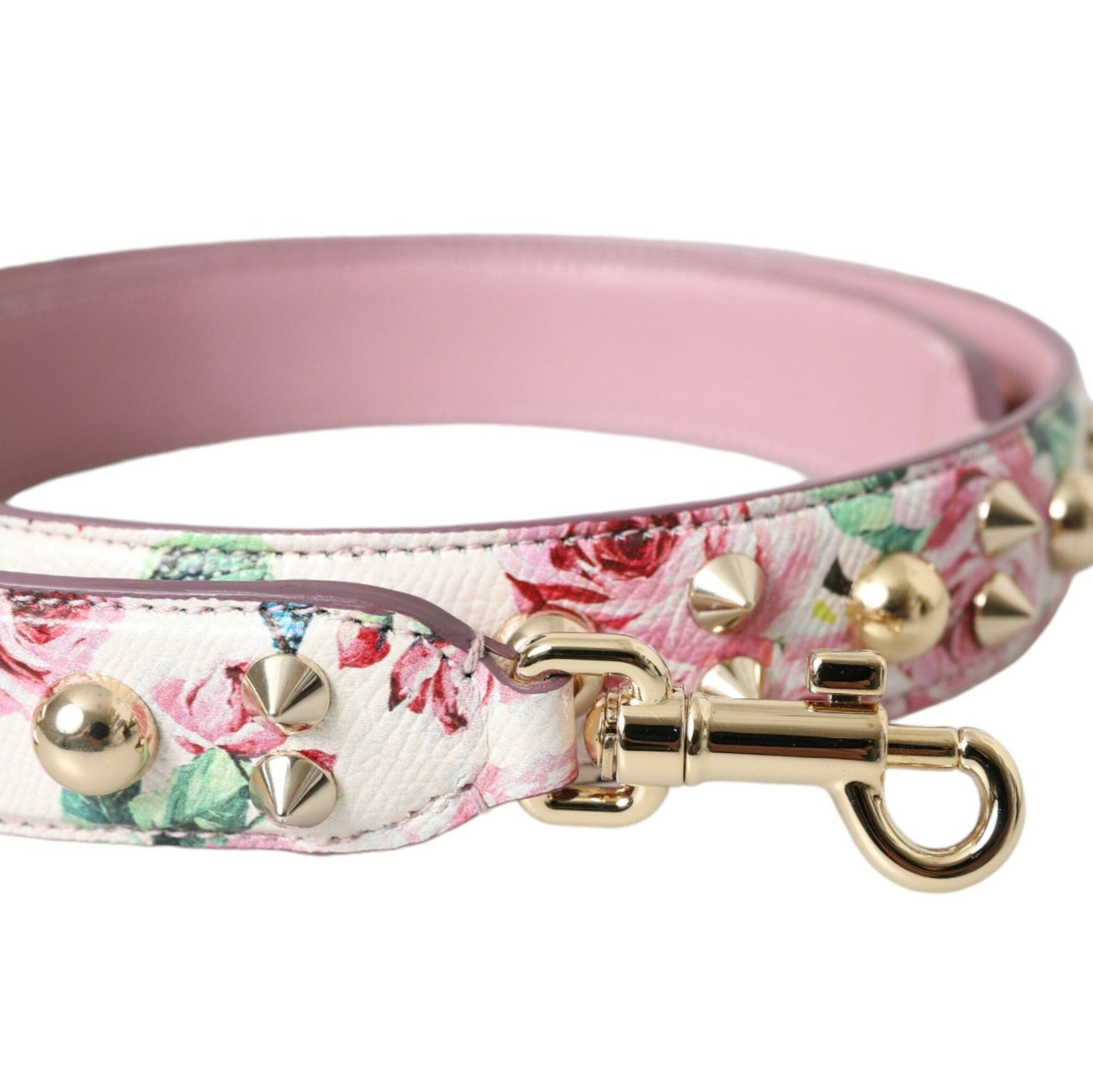 Pink Floral Handbag Accessory Shoulder Strap