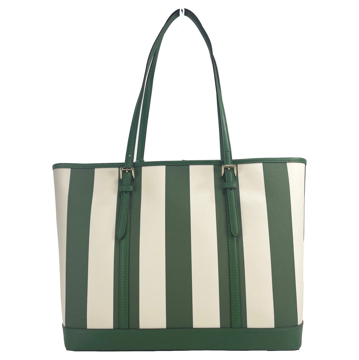 Jet Set Travel Large TZ Shoulder PVC Tote Bag Purse Fern Green