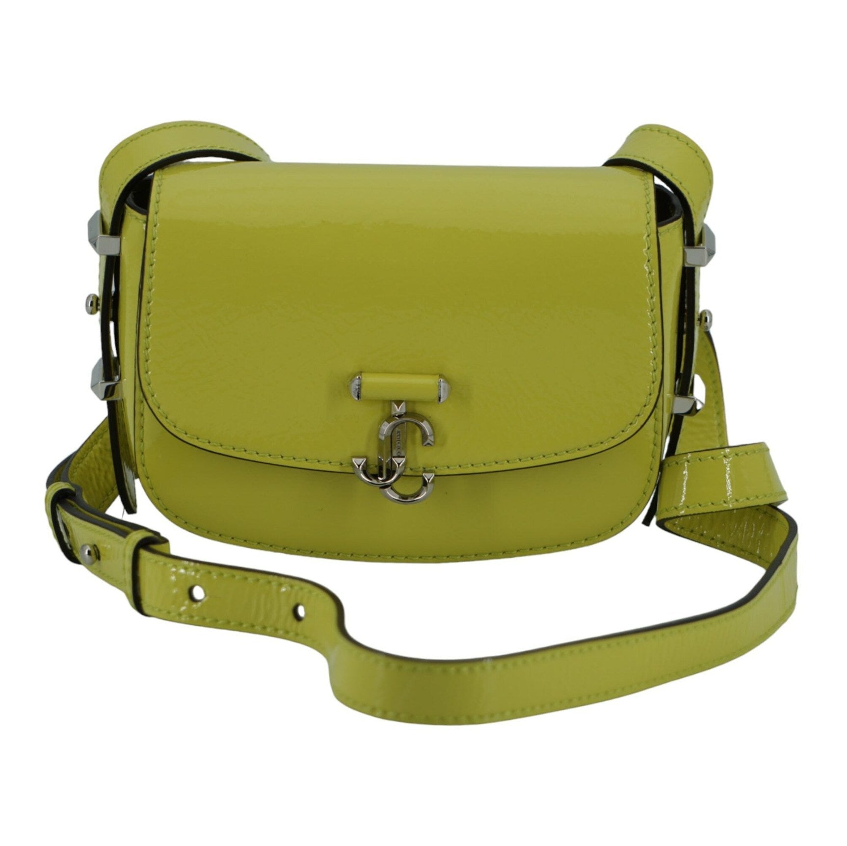 Lime Yellow Leather Small Shoulder Bag