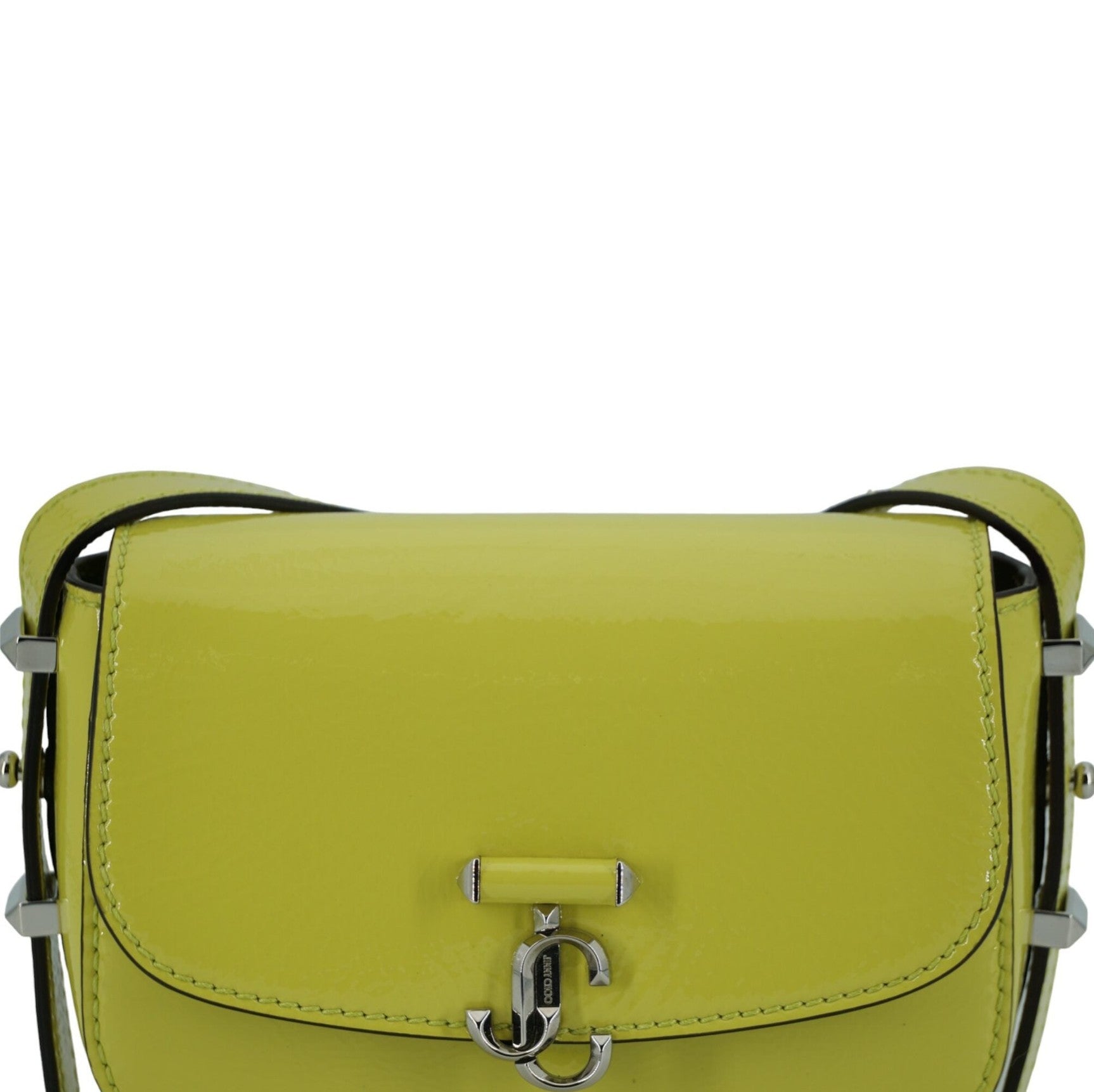 Lime Yellow Leather Small Shoulder Bag