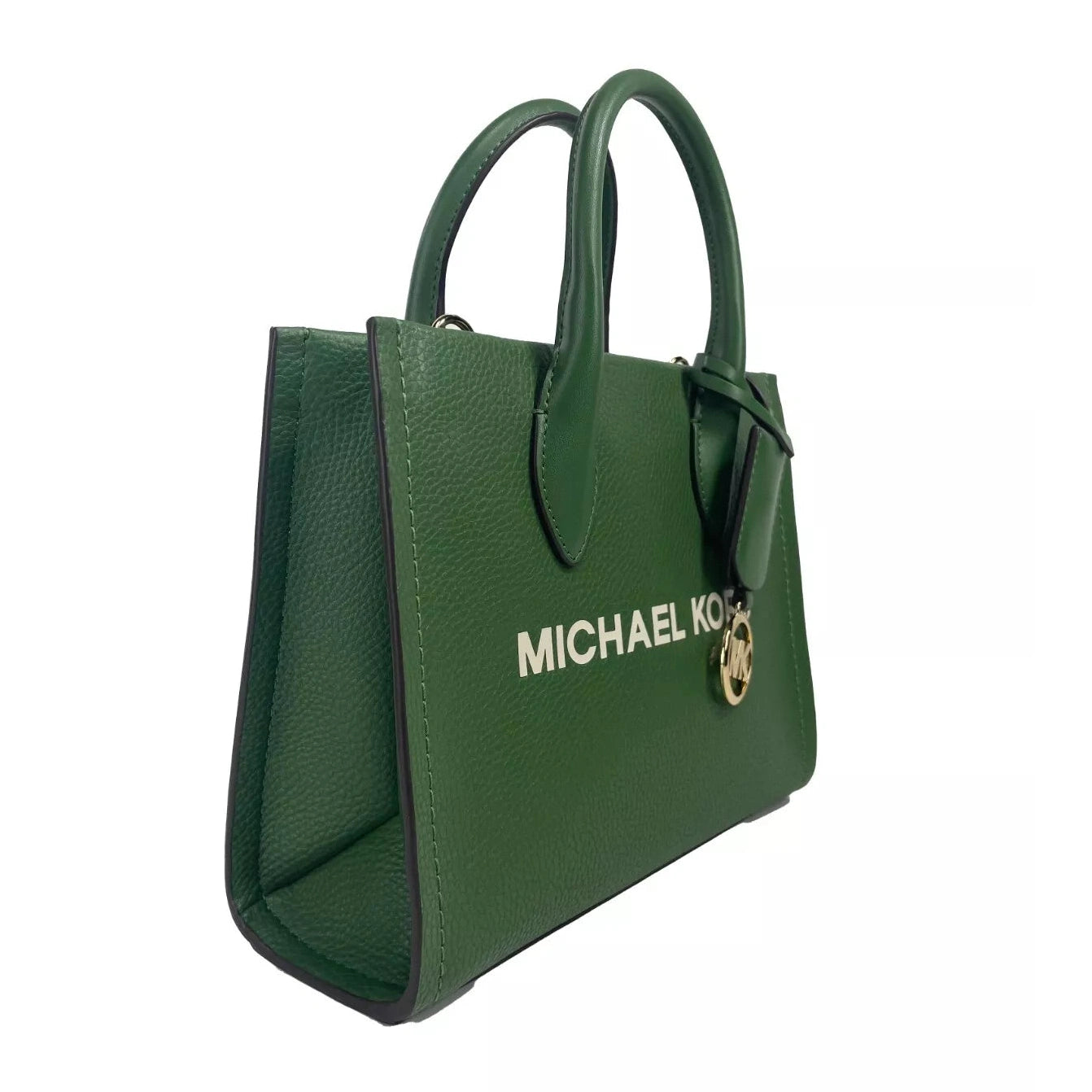 Mirella Small Leather Top Zip Shopper Tote Bag