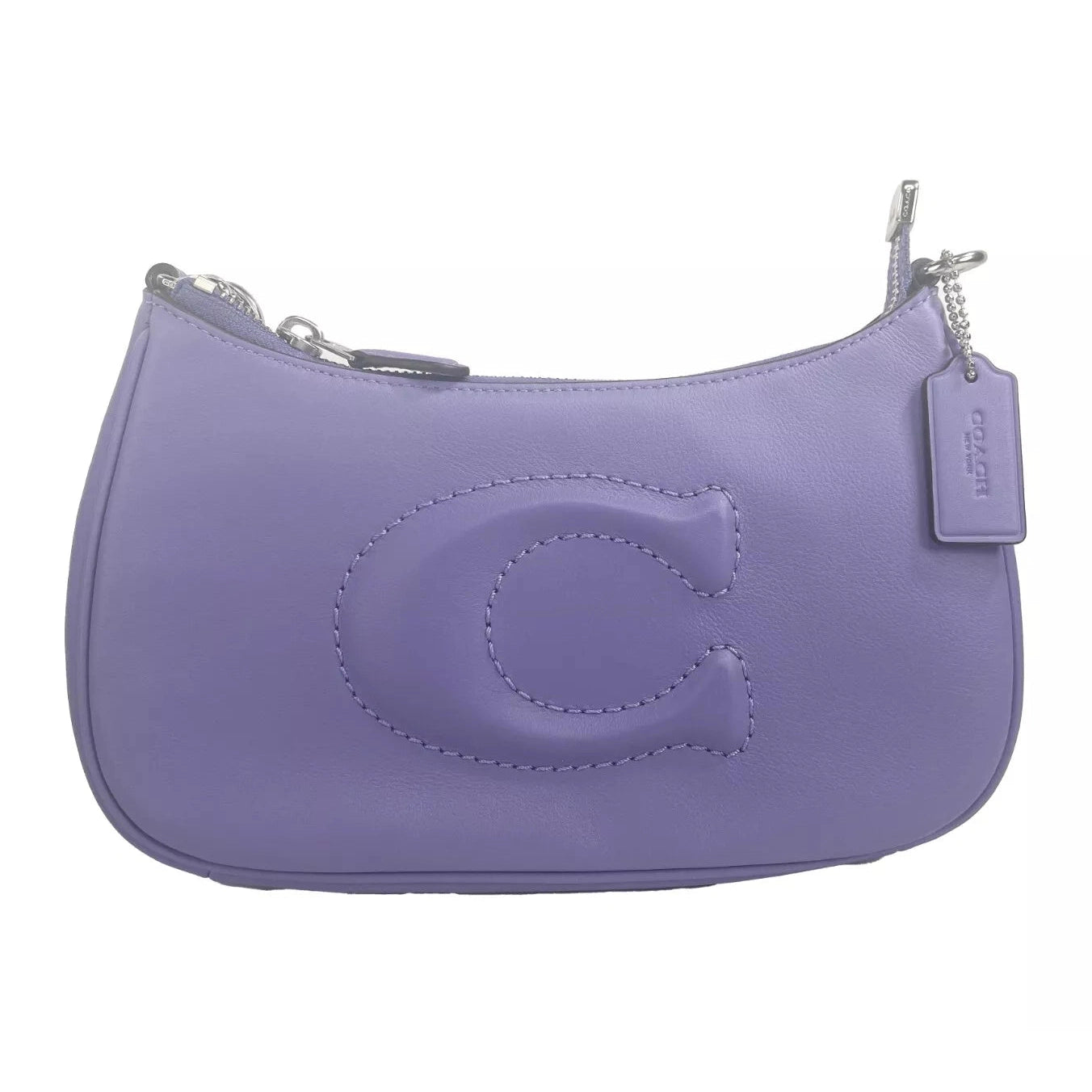 Teri Smooth Leather Crossbody Bag Purse Purple