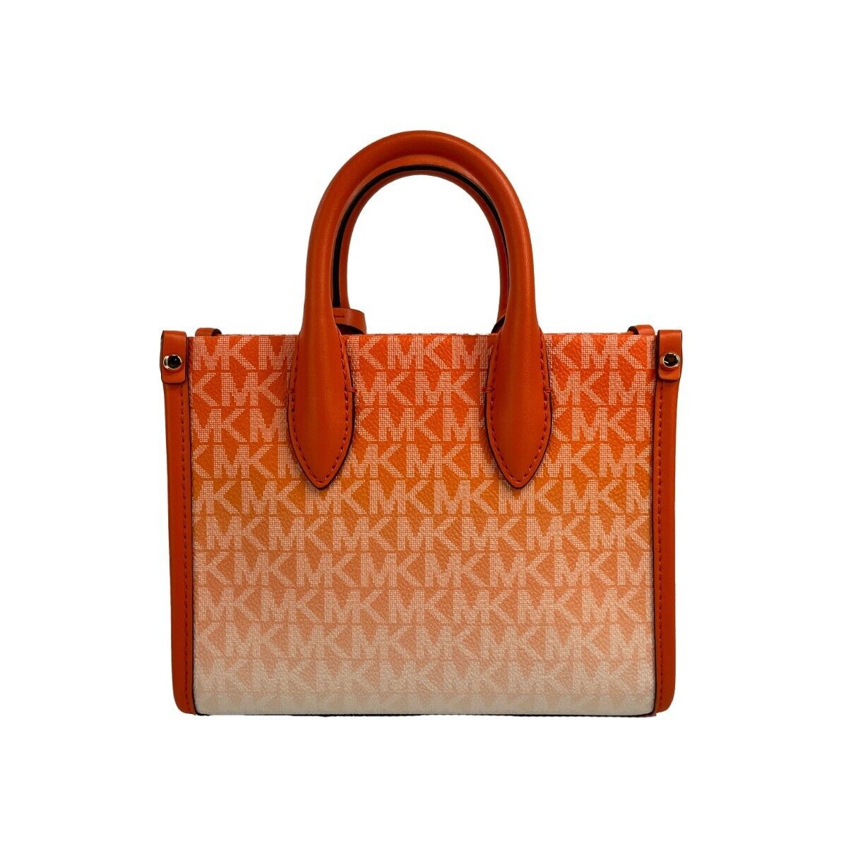 Mirella XS Leather Top Zip Shopper Tote Bag