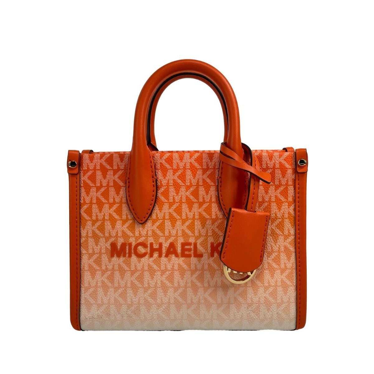 Mirella XS Leather Top Zip Shopper Tote Bag