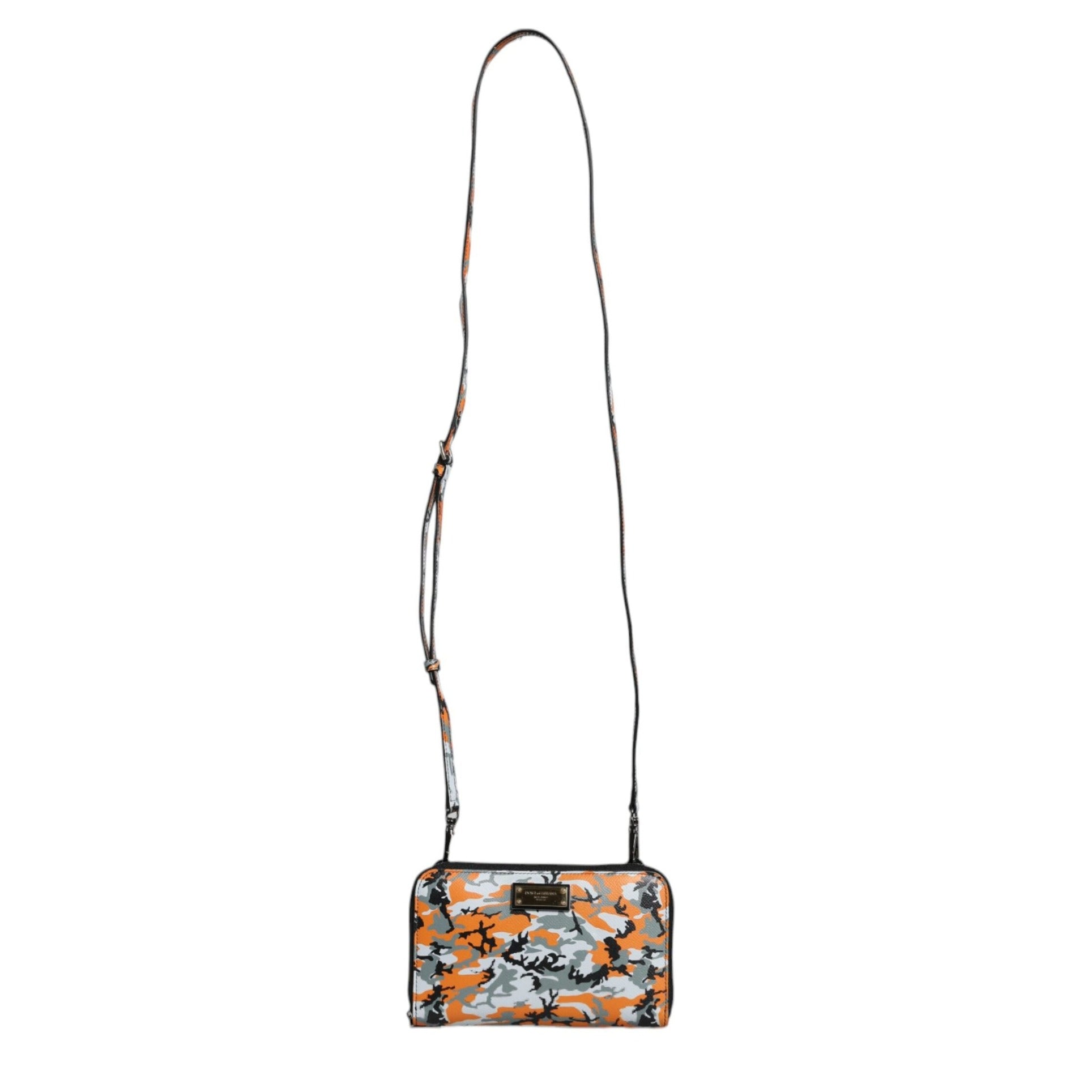 Multicolor Camouflage Leather Purse Cross Body Bag