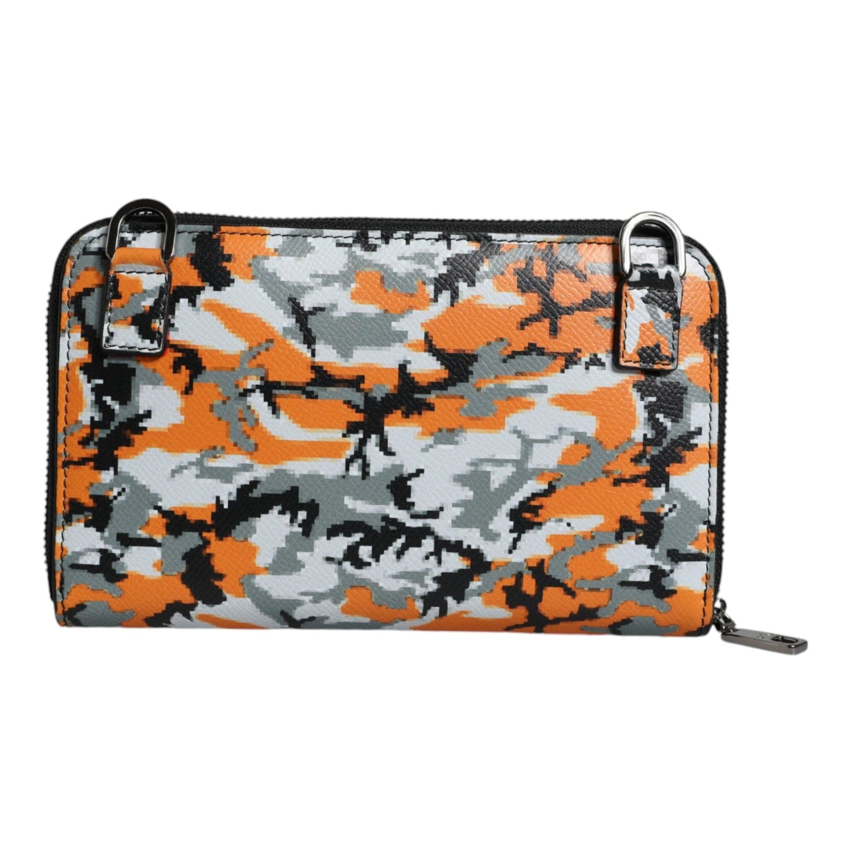 Multicolor Camouflage Leather Purse Cross Body Bag