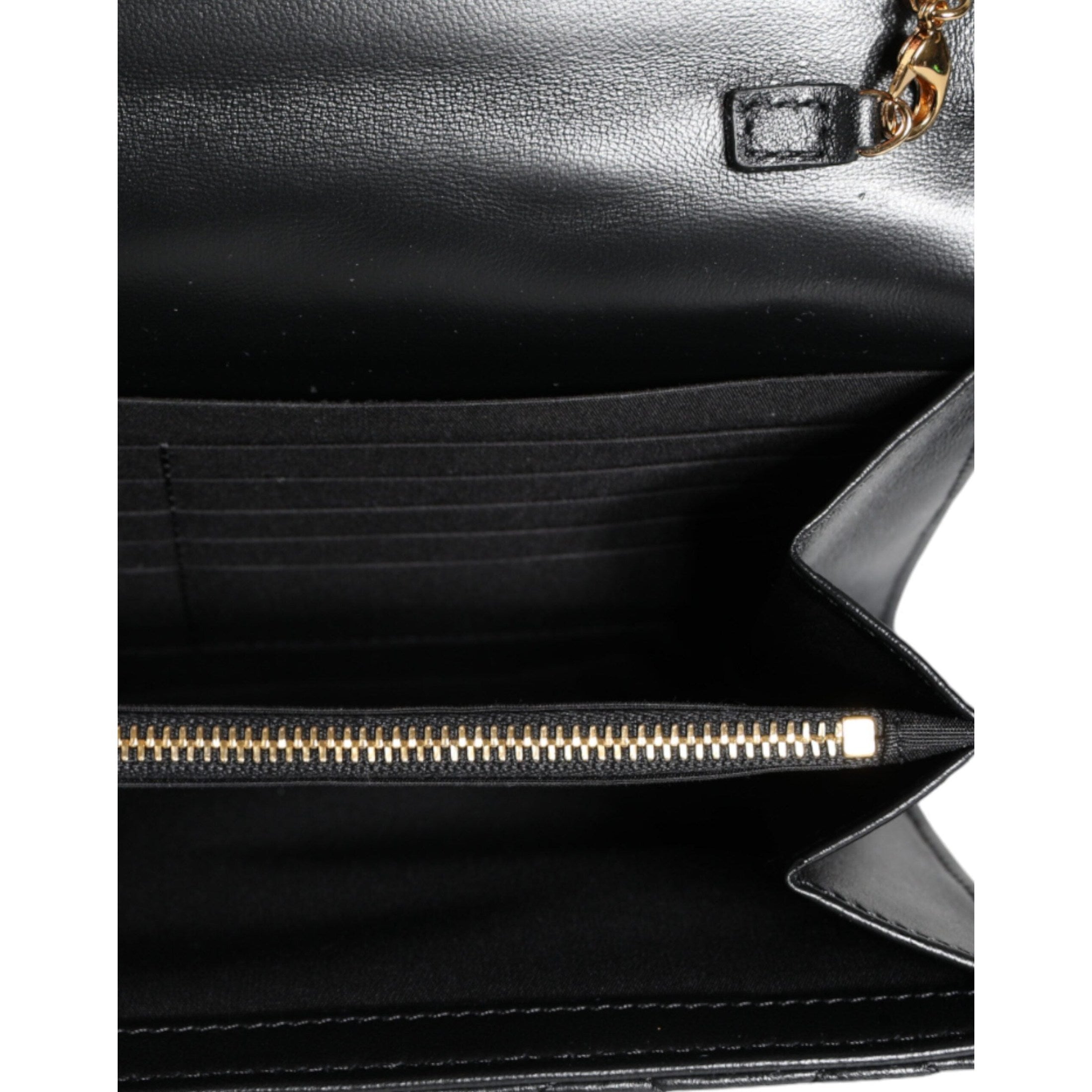 Black Quilted Nappa Leather Crossbody Shoulder Bag