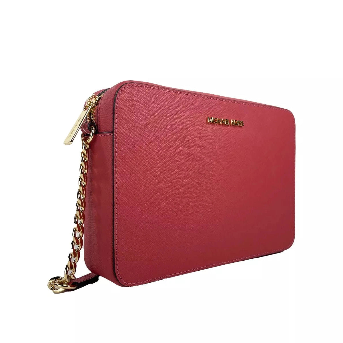 Jet Set Large East West Leather Crossbody Bag Light Berry Sorbet