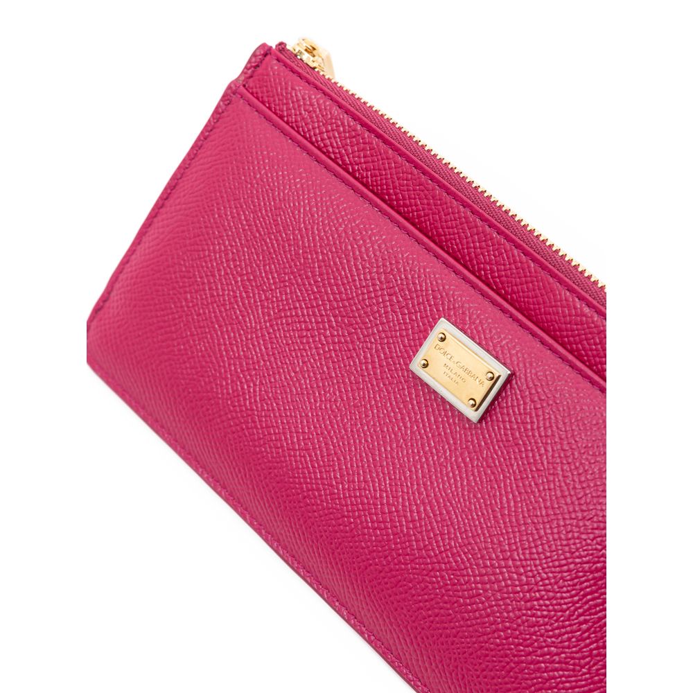 Fuchsia Leather Wallet