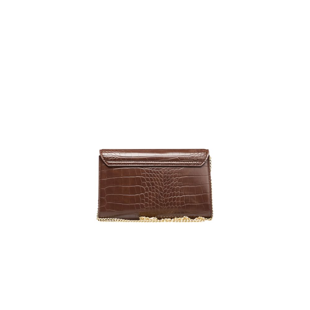 Brown Polyethylene Women Crossbody