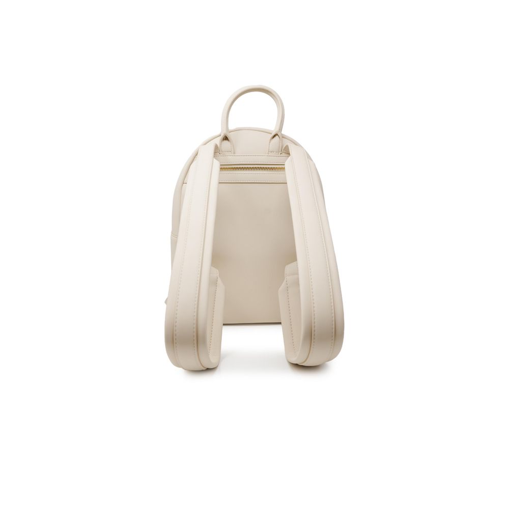 Beige Polyethylene Backpack