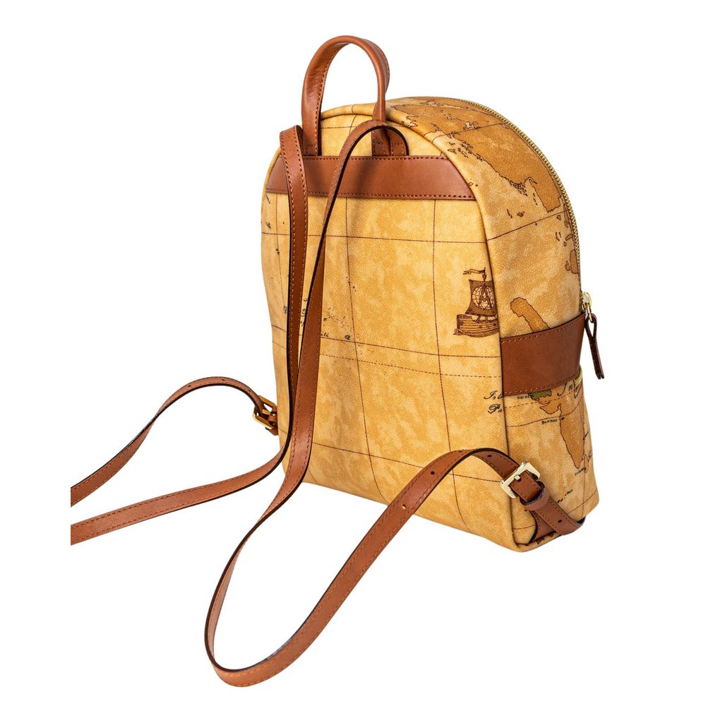 Beige Leather Backpack