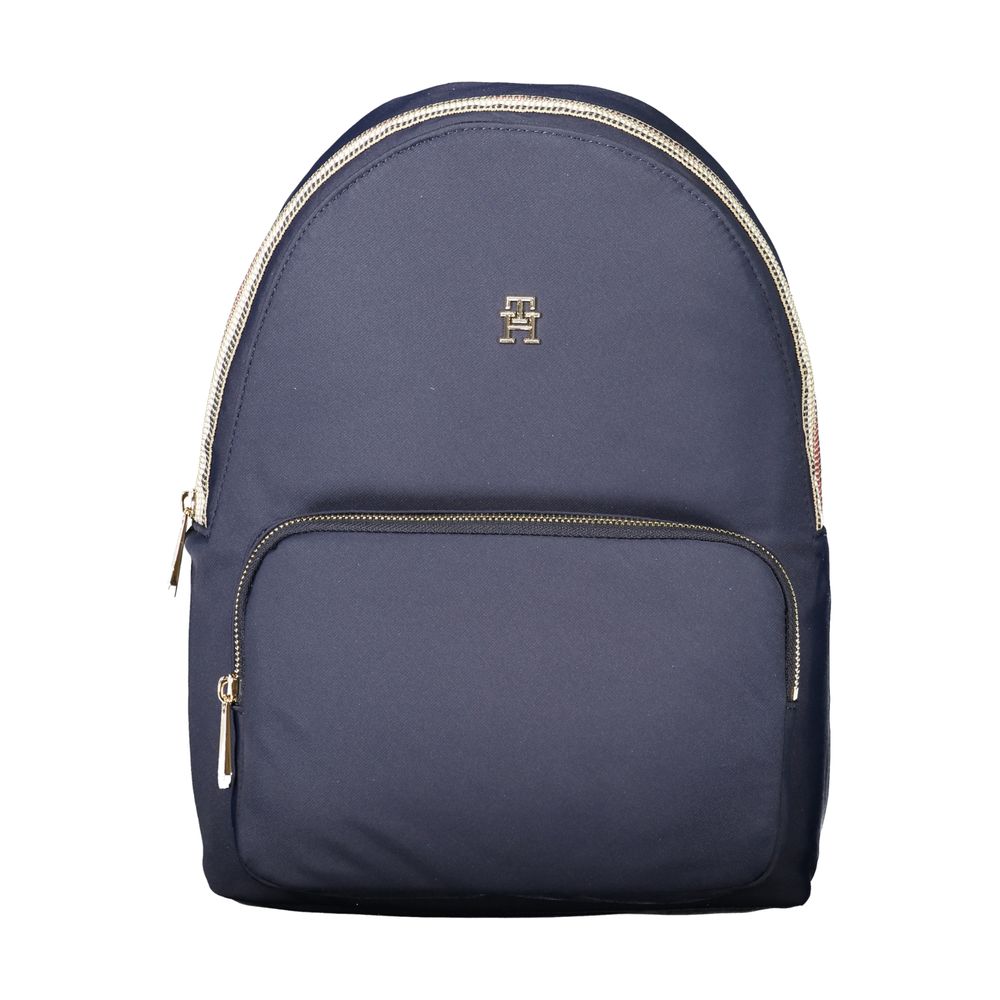 Blue Polyester Backpack