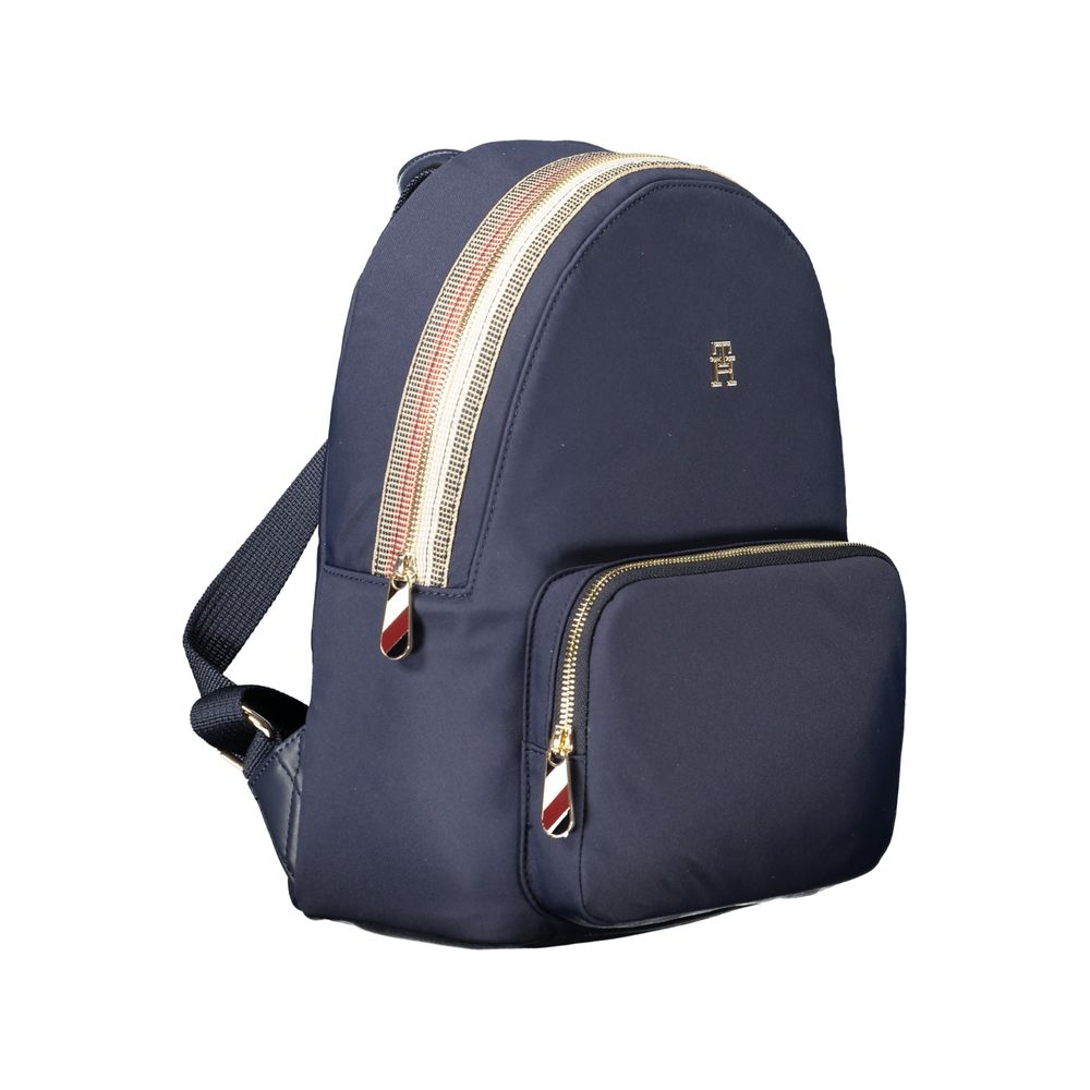 Blue Polyester Backpack