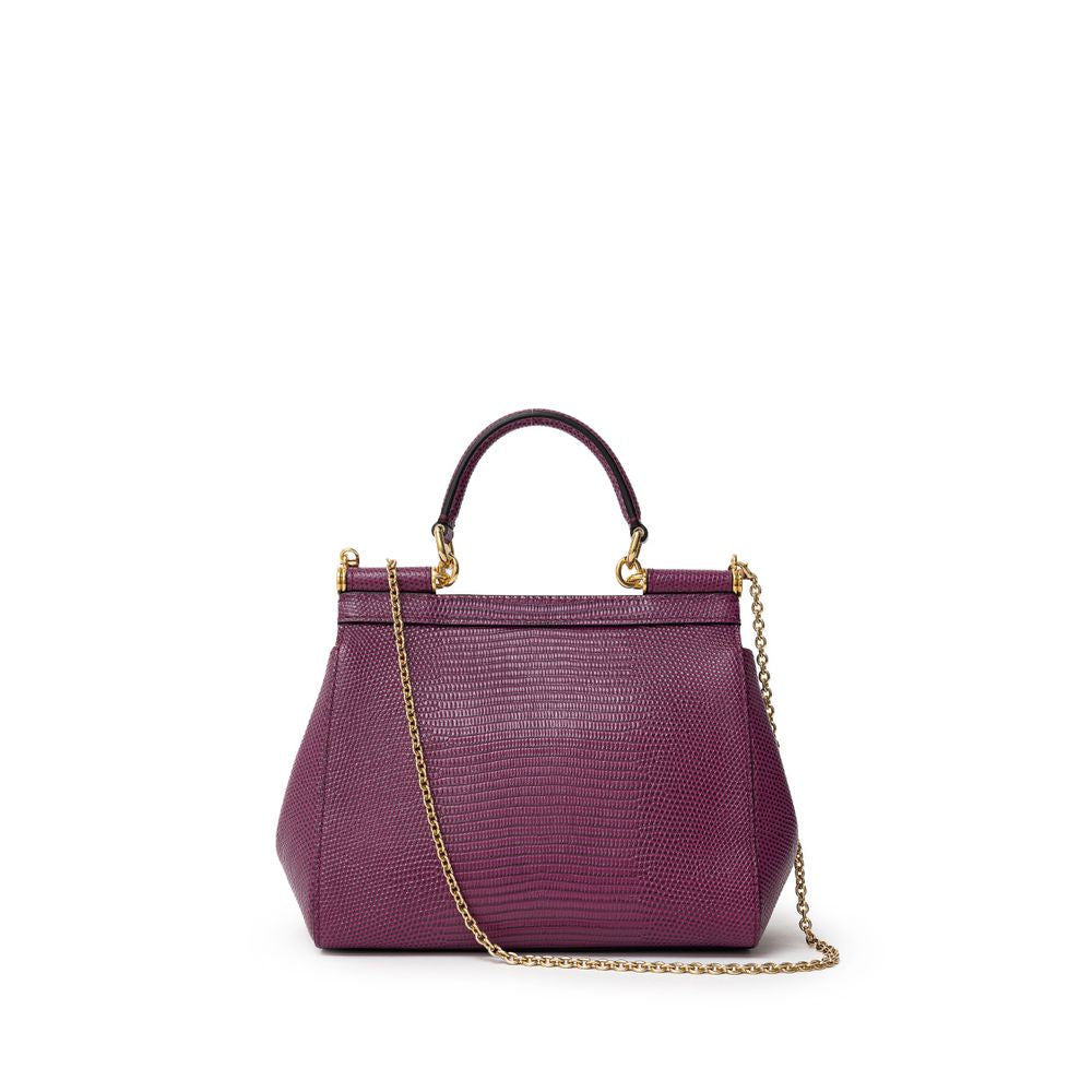 Purple Leather Handbag